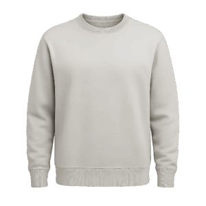 Męska bluza bez kaptura do nadruku Velvoria Crewneck – jasnoszara