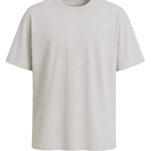 Męska koszulka oversize do nadruku Velvoria Street Oversize Tee – jasnoszara