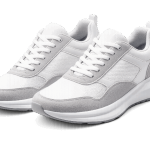 Męskie buty sportowe do nadruku Velvoria Runner – biało-szare