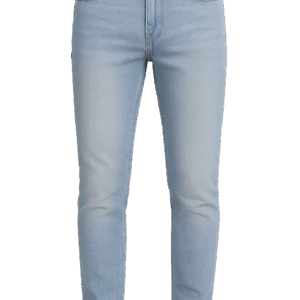 Męskie spodnie jeansowe do nadruku Velvoria Slim Denim – jasnoniebieskie